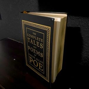 Edgar Allen Poe book of tales and poems.